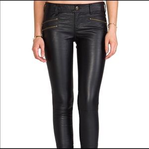 Free People vegan leather pants